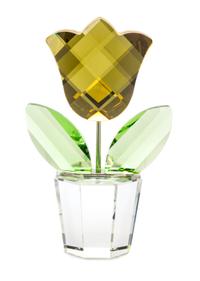A Swarovski Model of a Tulip Height 7 3/4 inches.