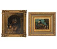 A Pair of Paintings of Dogs