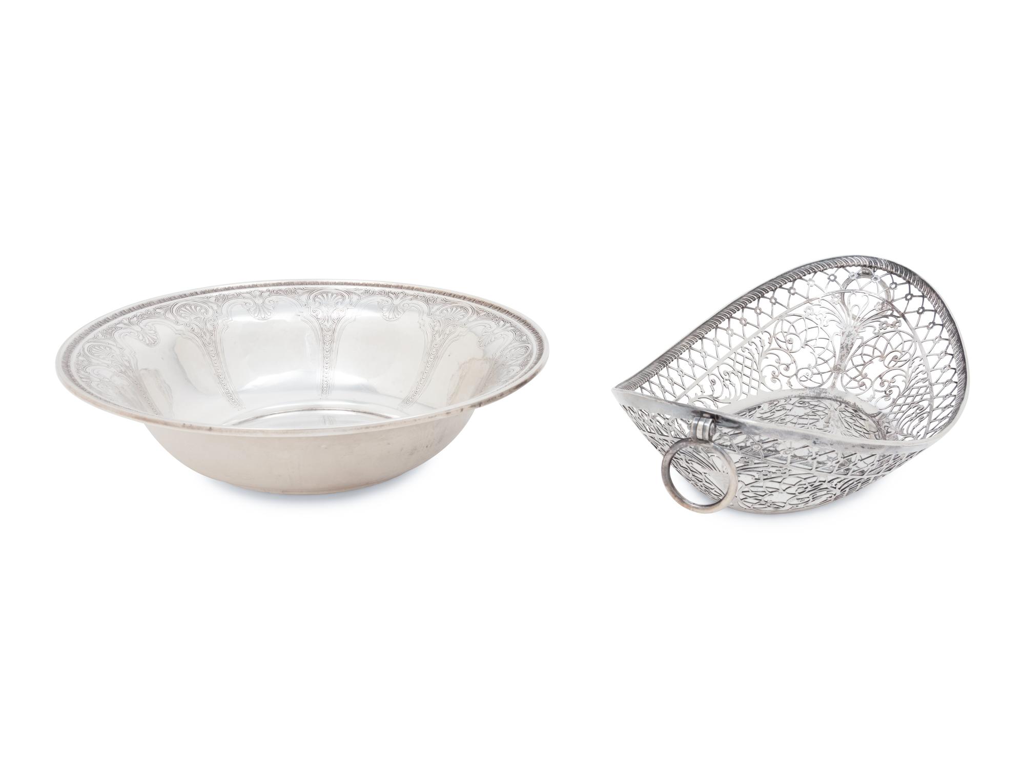 Two American Silver Table Articles