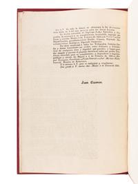 [MEXICO LAW]. Primera Secretaria de Estado. Seccion de Gobierno. El Supremo Poder Ejecutivo me ha dirigido el decreto de sique . [Mexico, 1824].