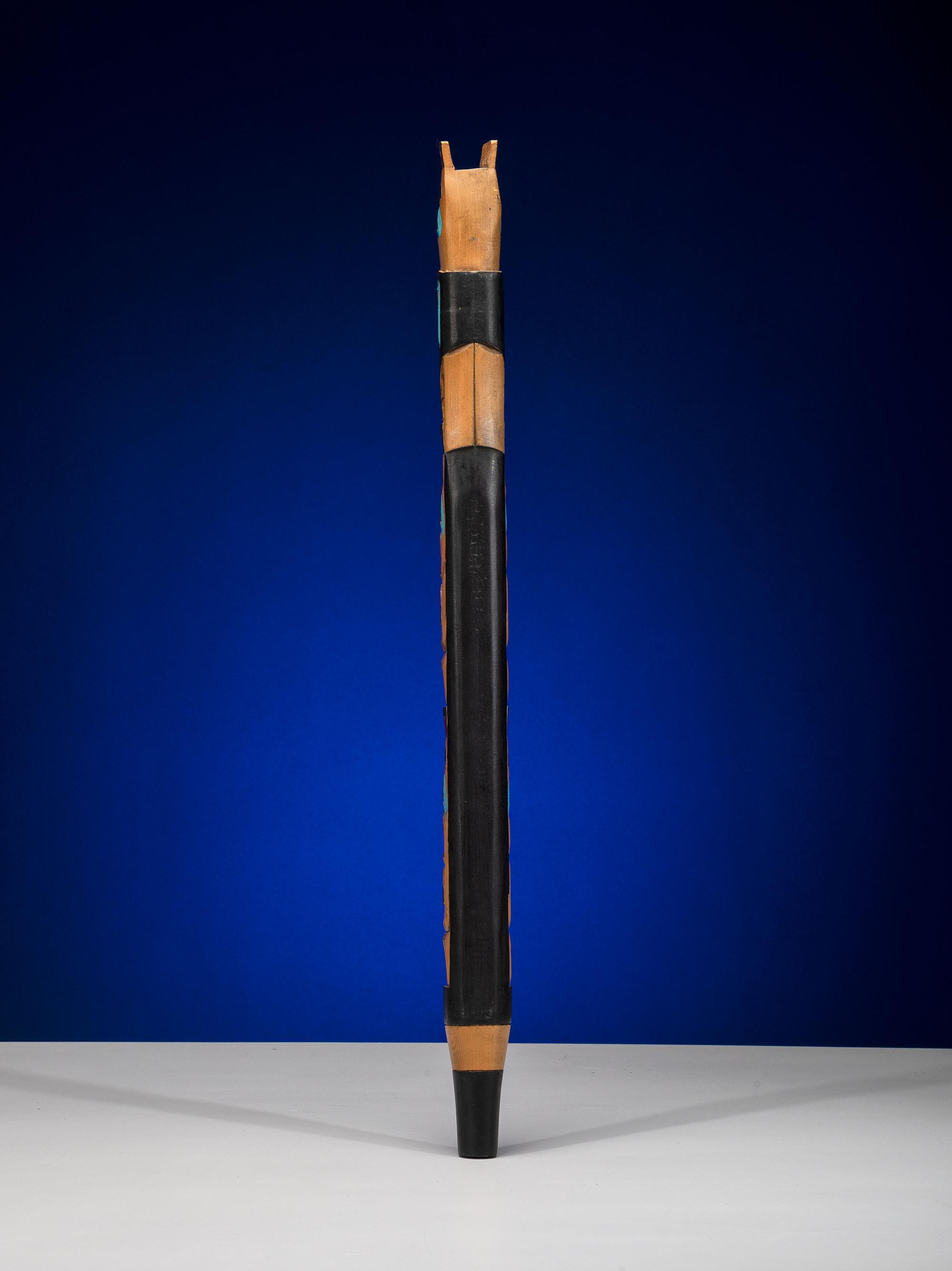 Northwest Coast Carved and Painted Speaker's Staff