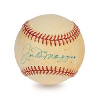 A Joe DiMaggio Single Signed Autograph Baseball (Beckett Authentication Services Letter)