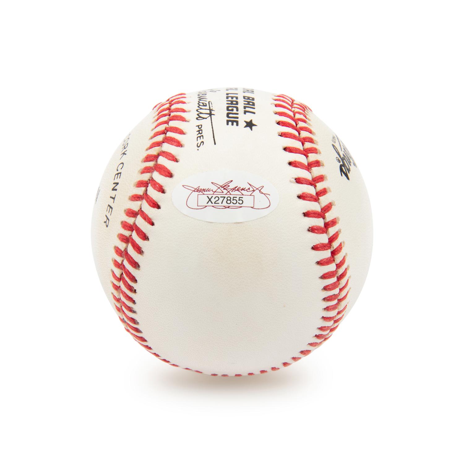 A Carl Hubbell Single Signed Autograph Baseball (JSA Letter)