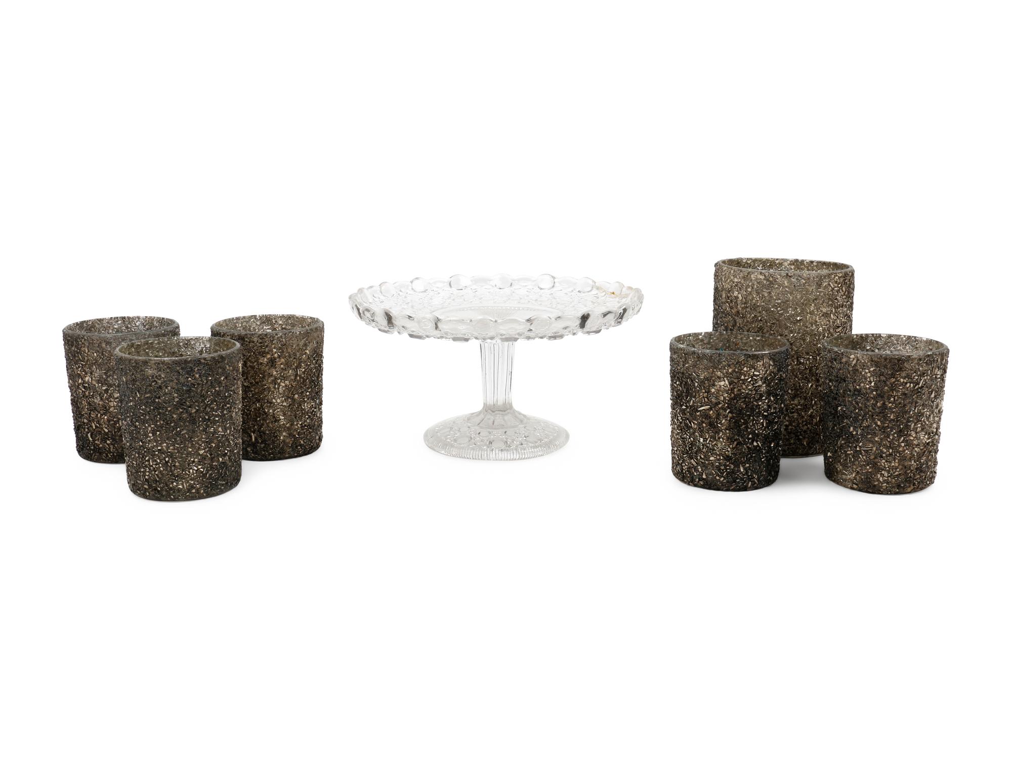 Five Large Glass Jars