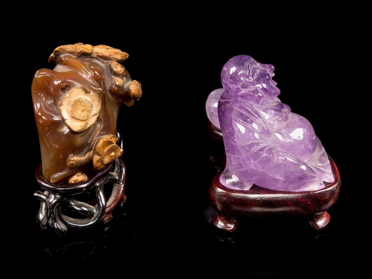 Two Chinese Hardstone Carvings
