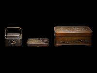 Three Japanese Mixed Metal Articles