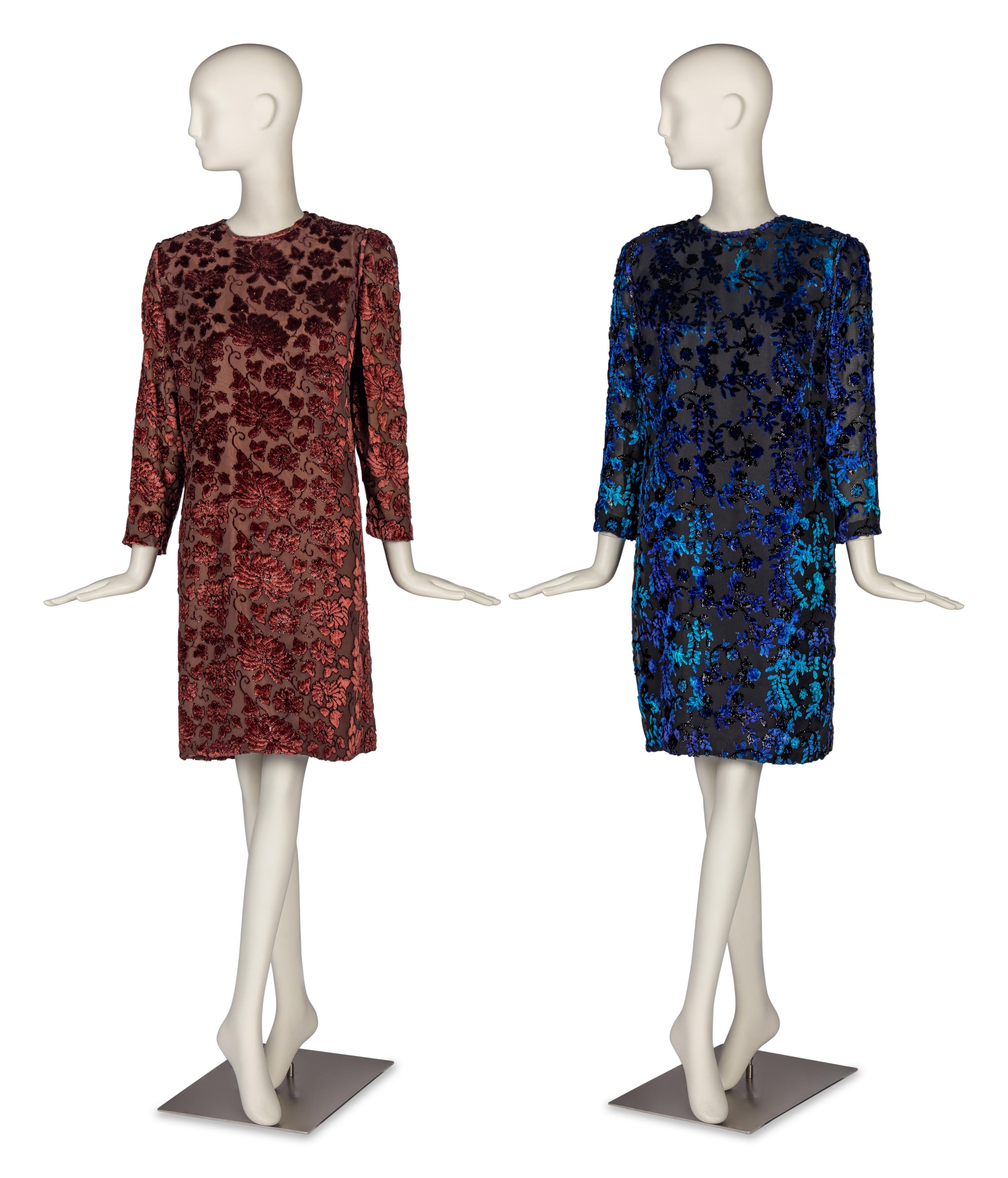Two Dresses by Richilene and Rizik Brothers