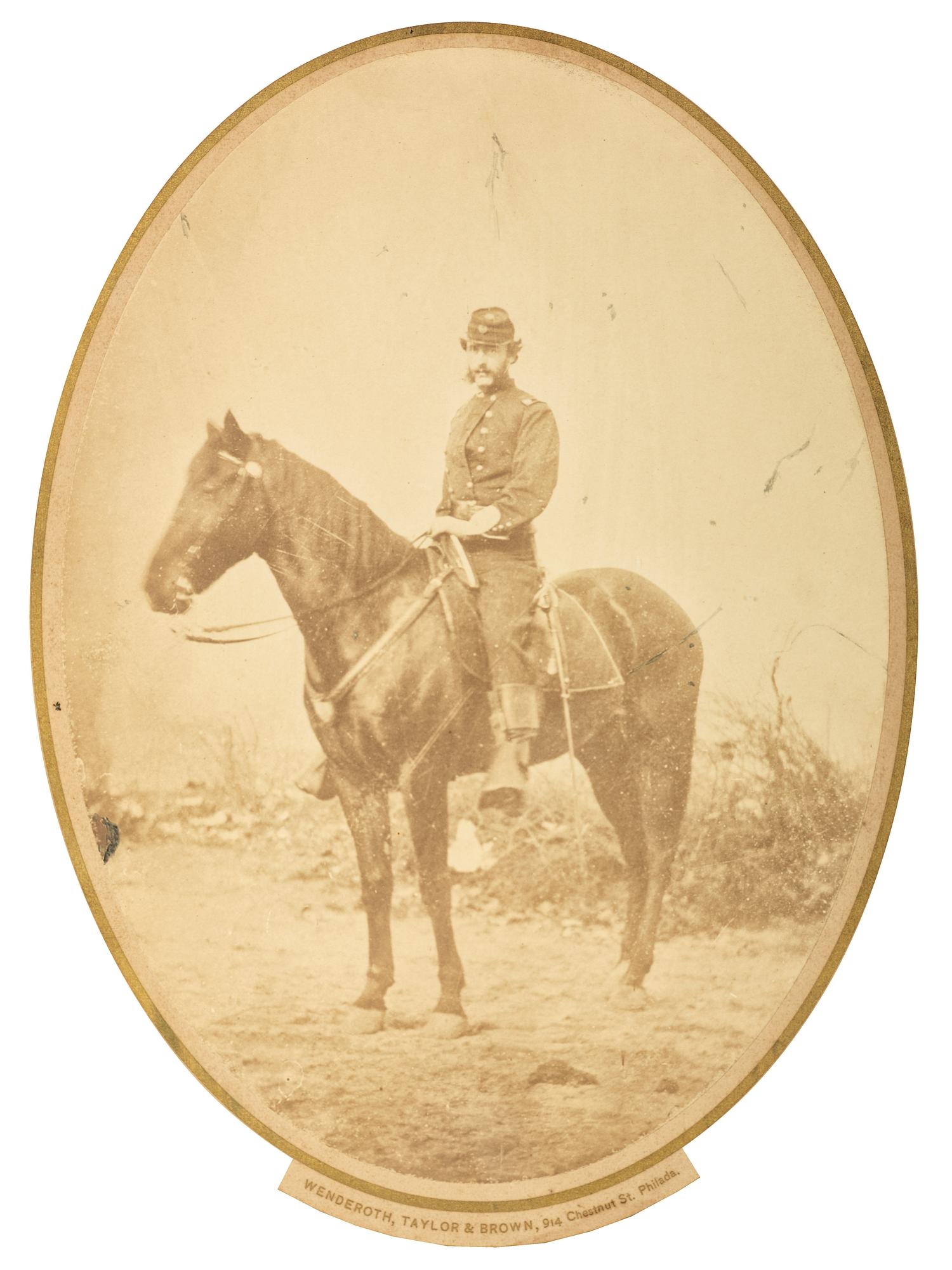 [CIVIL WAR]. A collection of items identified to General James Lyman Van Buren, incl. US Model 1860 Light Cavalry saber, buff saber belt, shoulder straps, insignia, and photographs.