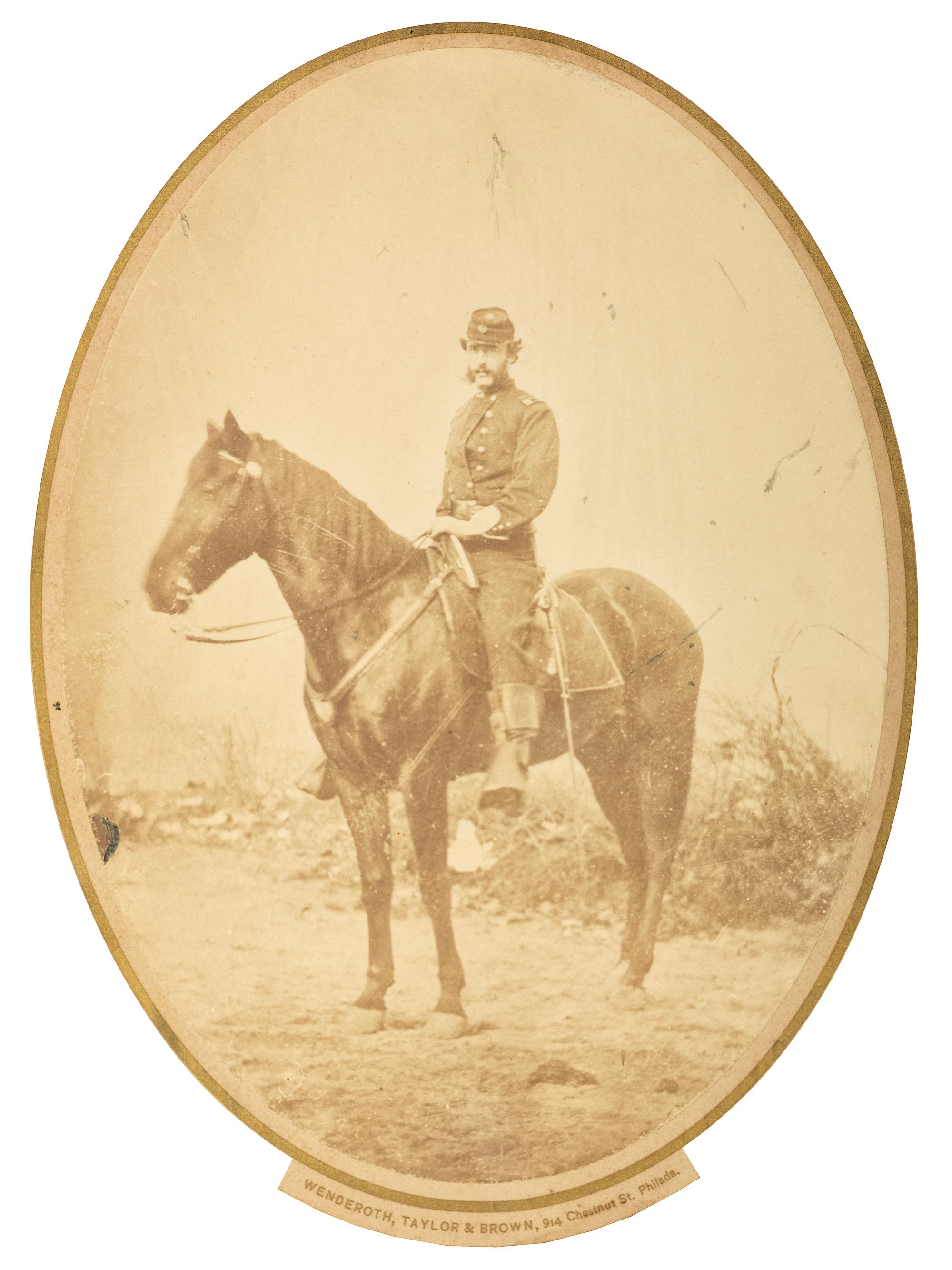 [CIVIL WAR]. A collection of items identified to General James Lyman Van Buren, incl. US Model 1860 Light Cavalry saber, buff saber belt, shoulder straps, insignia, and photographs.
