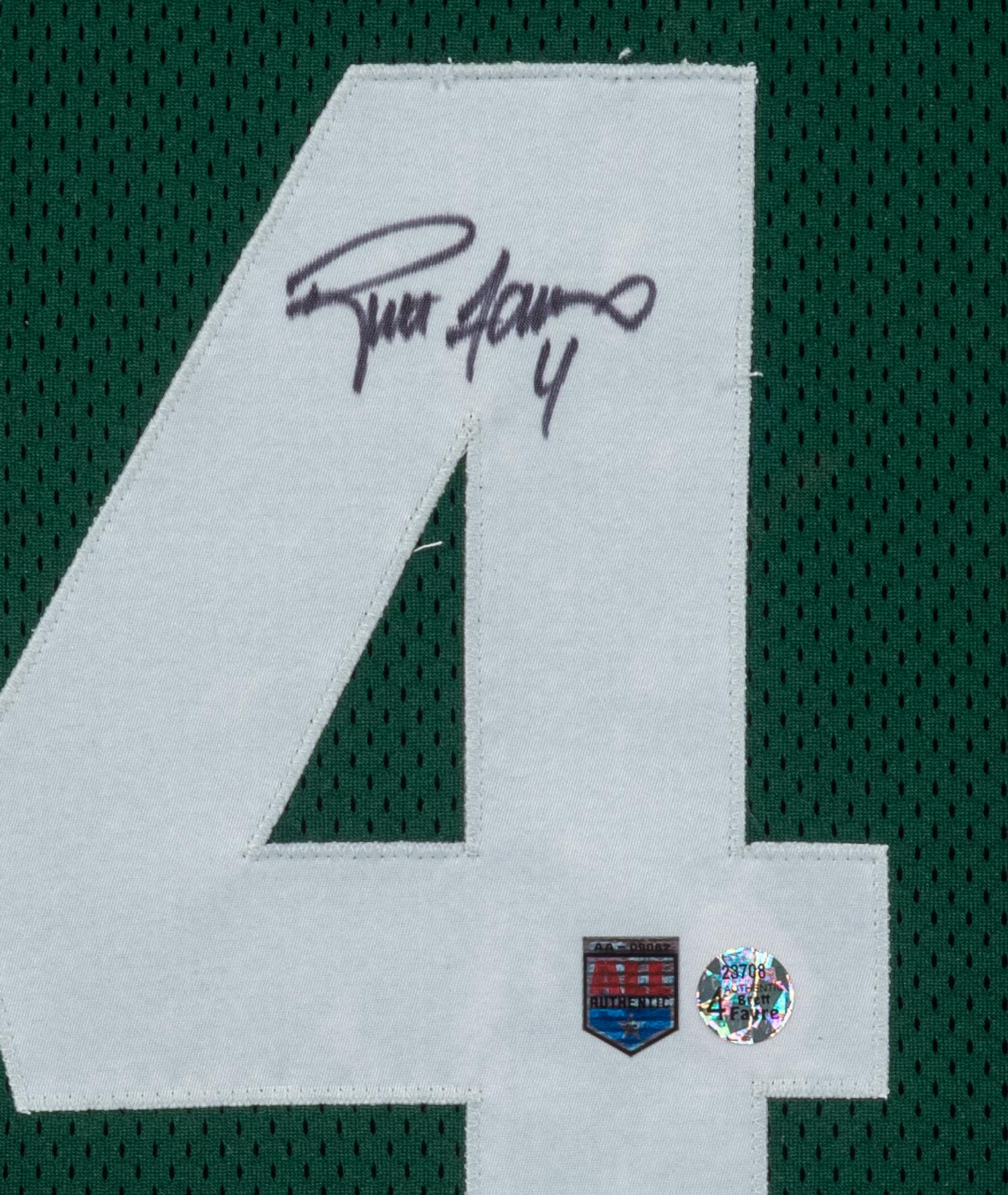 A Brett Favre Signed Autograph Green Bay Packers Jersey Display (Beckett Authentication Services Letter),