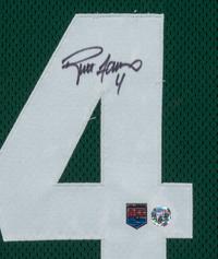 A Brett Favre Signed Autograph Green Bay Packers Jersey Display (Beckett Authentication Services Letter),