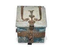 A Wrought Iron-Bound and Painted Conestoga Wagon Box, Pennsylvania, Circa 1800