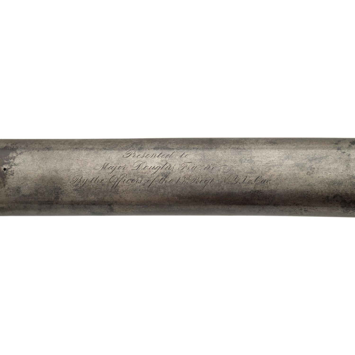 Sauerbier Non-Regulation British "Rifle Officers" Sword Presented to Major (General) Douglas Frazar 13th NY Volunteer Cavalry, later of the 104th USCT - The Man Who Caught Mosby and Let Him Go!