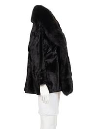 J. Mendel Broadtail Jacket Trimmed with Sable