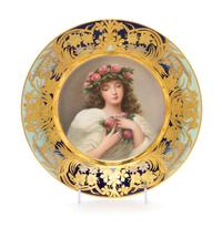 A Vienna Porcelain Cabinet Plate Diameter 10 inches.
