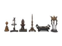 Six Bronze Table Articles