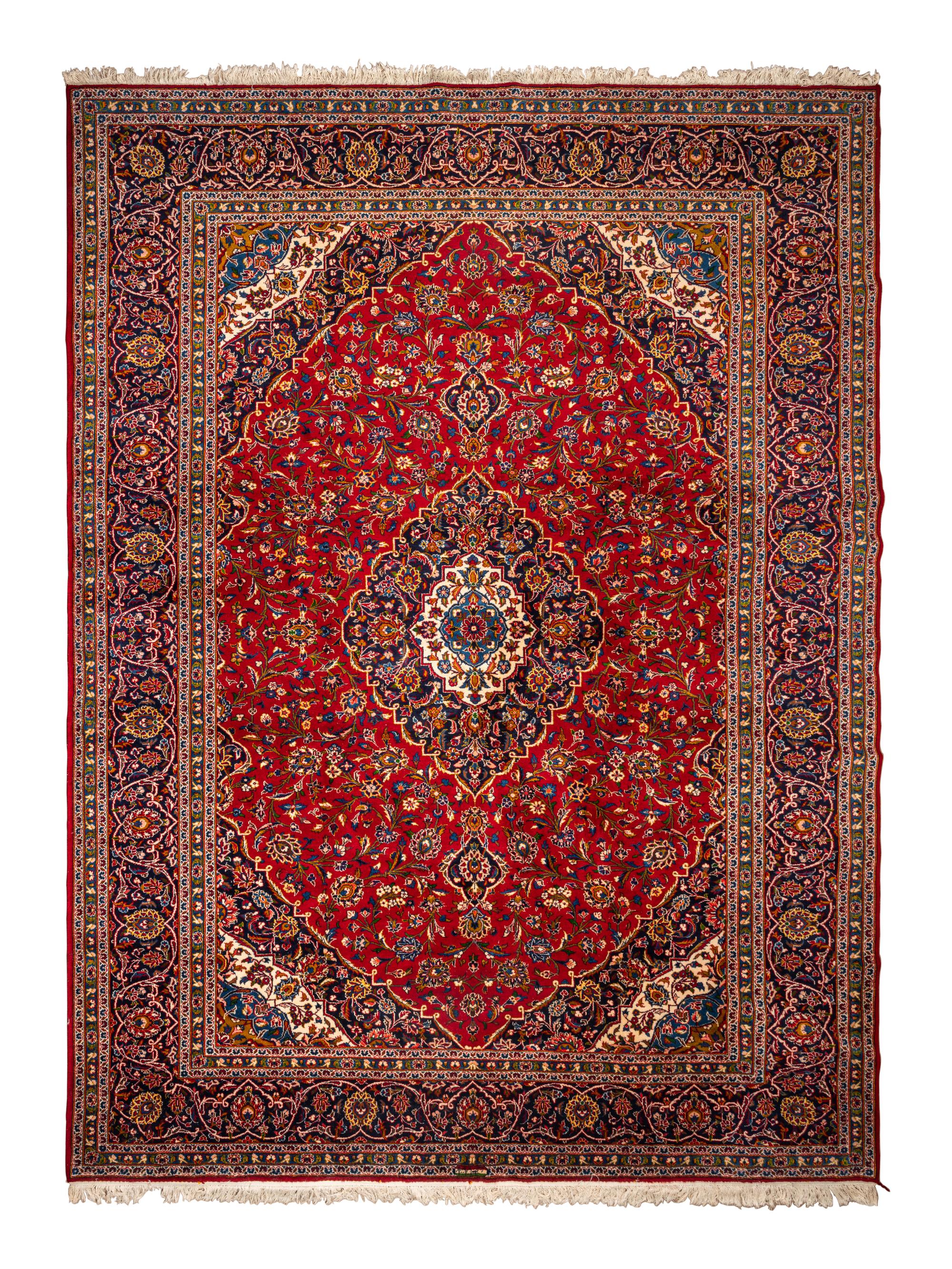 A Kashan Wool Rug