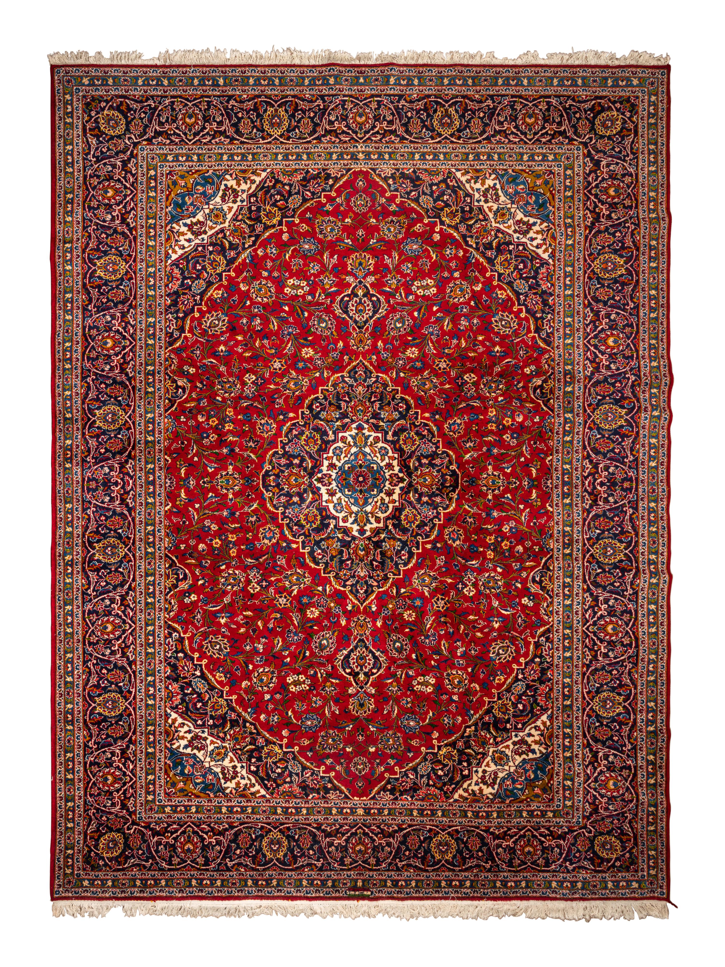 A Kashan Wool Rug