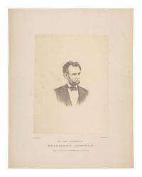 [LINCOLN, Abraham (1809-1865)]. WARREN, Henry F., photographer. The Latest Photograph of President Lincoln, Taken on the Balcony at the White House, March 6, 1865. Waltham, MA, 1865.
