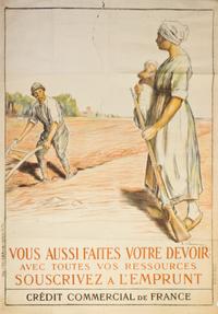 (WWI POSTERS) CHAVENNEZ, D. Three WWI propaganda posters.