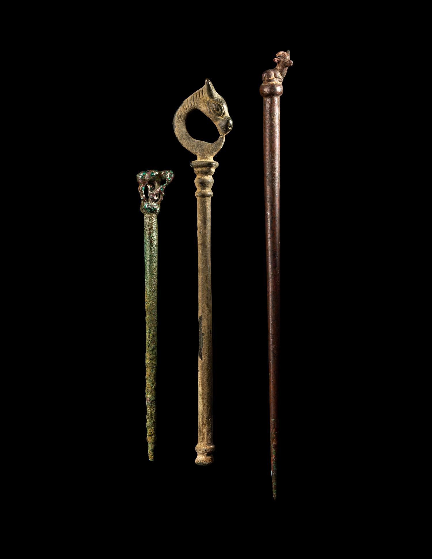 Six Near Eastern and Western Asiatic Bronze Items