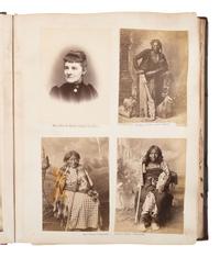 [NATIVE AMERICANS]. JUNKIN, William W. (1831-1903). A Collection of Indian Photographs and Views with Photos of a Few White Employes [ sic ] Together with Some Indian Letters and Paintings. Made by W.W. Junkin, Fairfield, Iowa. 1889-93.