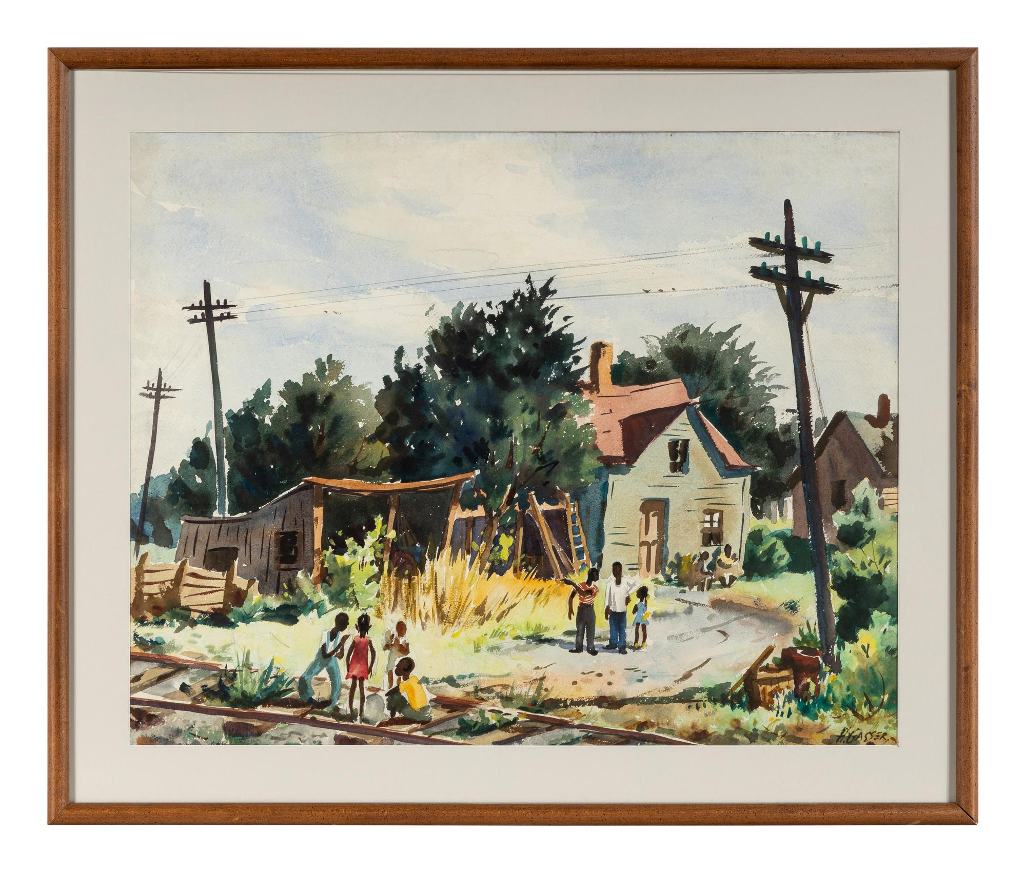 Parkwood Tracks & Telephone Poles, c. 1930's