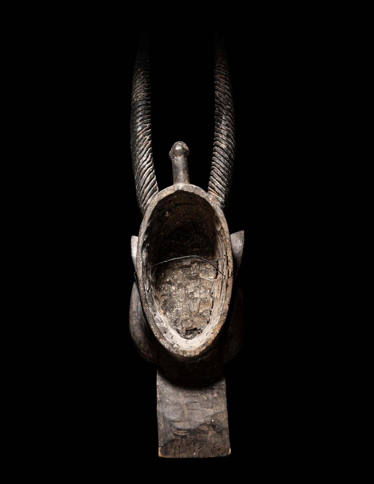 Two Senufo Wood Helmet Masks (Kponyugo)
