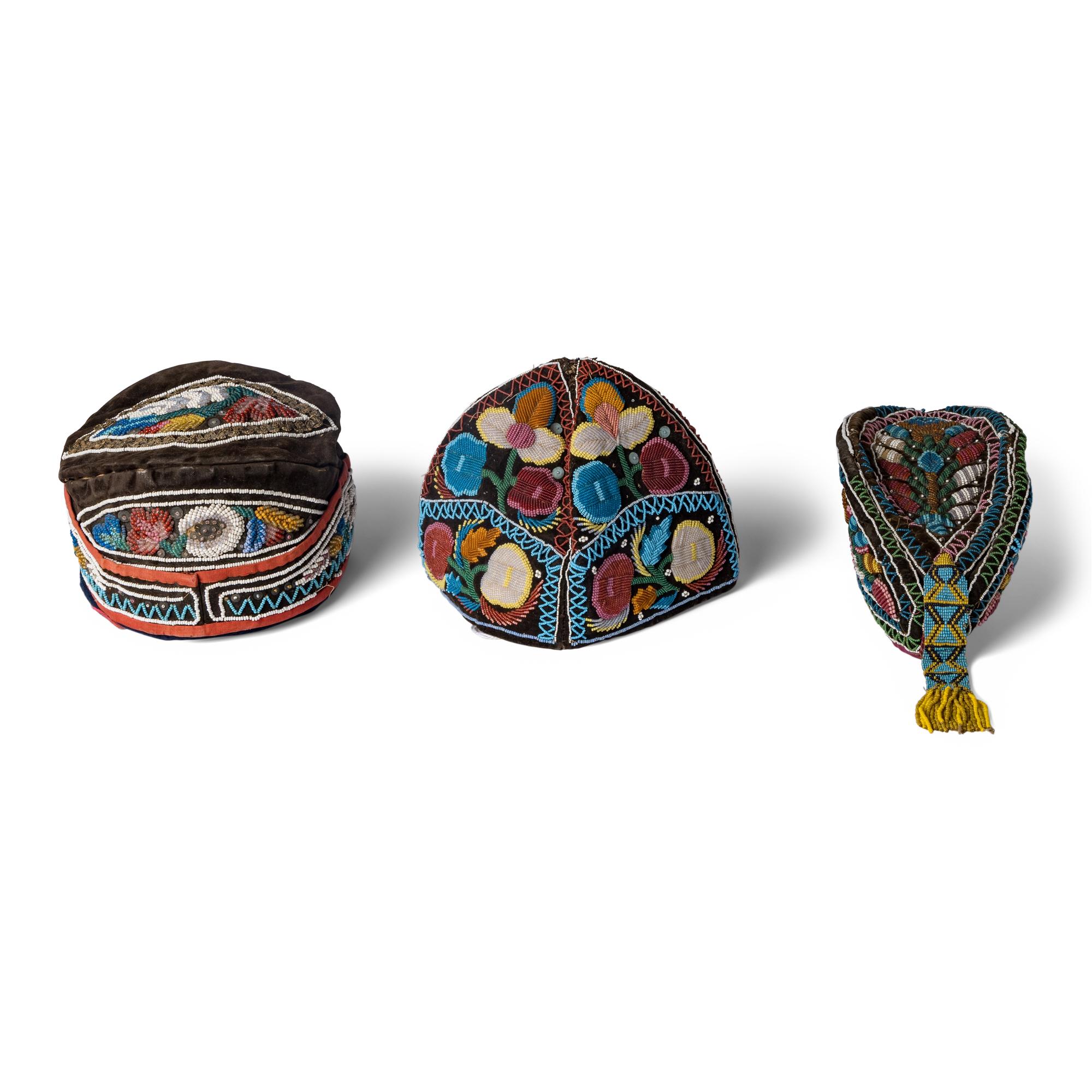 Haudenosaunee Beaded Caps
