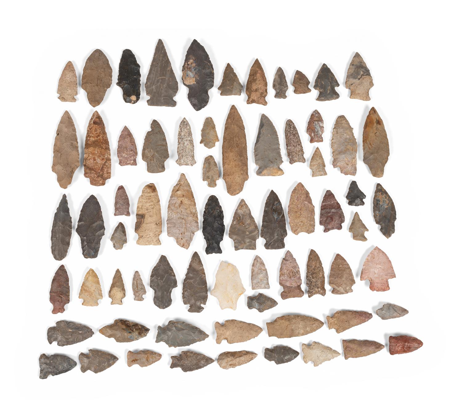 An Assortment of Flint Points and Blades