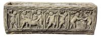 A Pair of Cast Resin Rectangular Jardinieres Height 13 x width 39 1/2 x depth 13 inches. — 20TH CENTURY