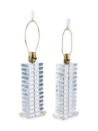 A Pair of Contemporary Acrylic Table Lamps
