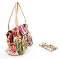 Ferragamo Multicolor Handbag with Wallet, 1990-2000s