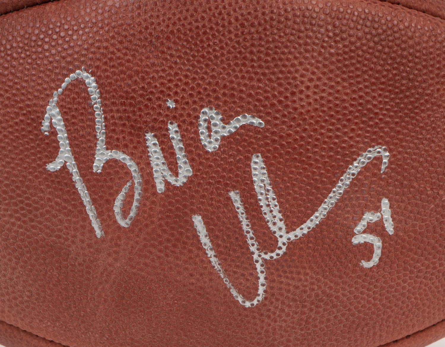 A Group of Football Hall of Fame Signed Autograph Items Including Joe Montana and Brian Urlacher,