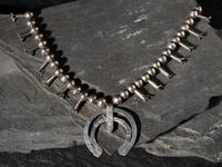 Navajo Child's Squash Blossom Necklace
