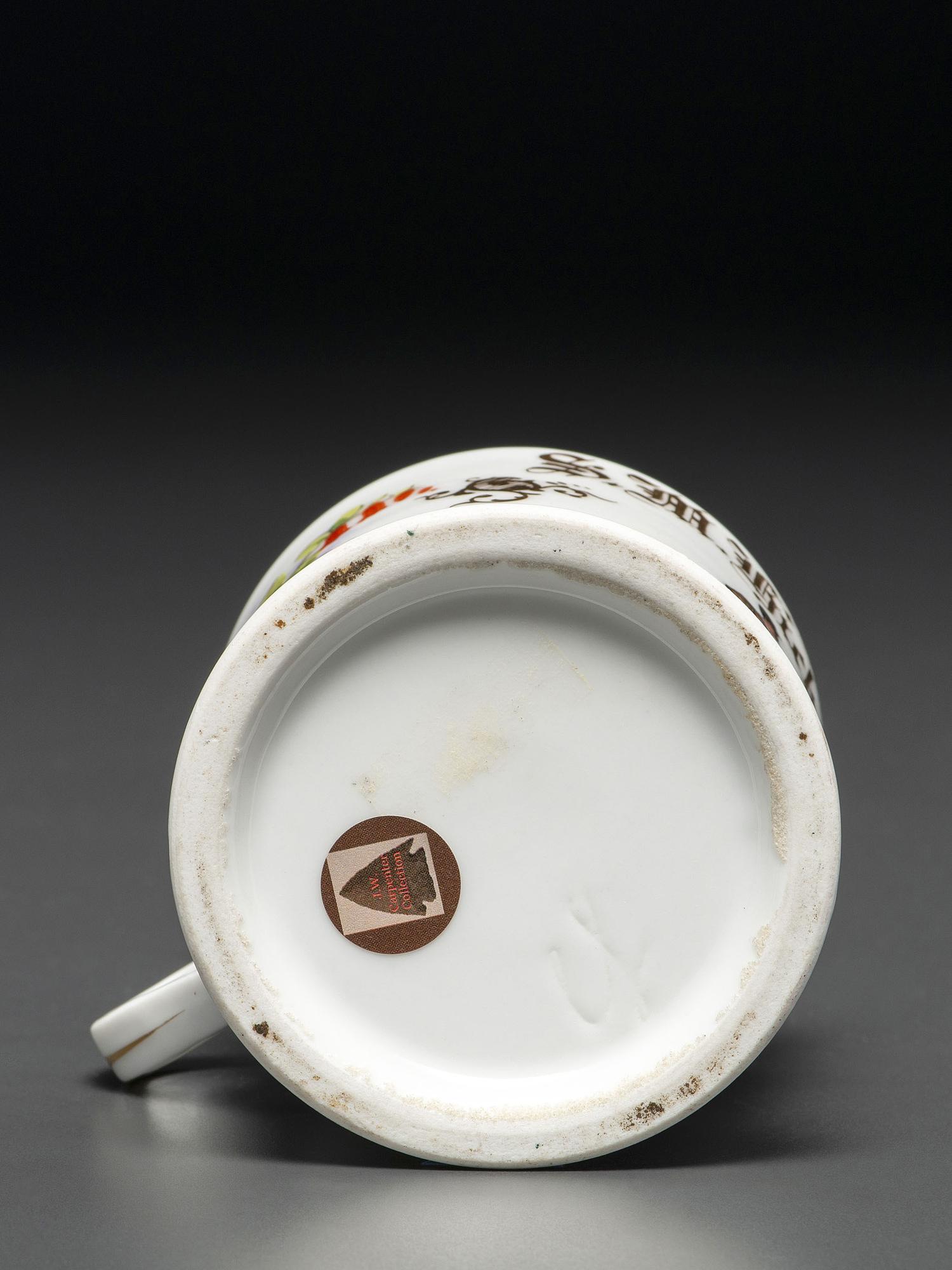 A Roller Skater's Porcelain Shaving Mug