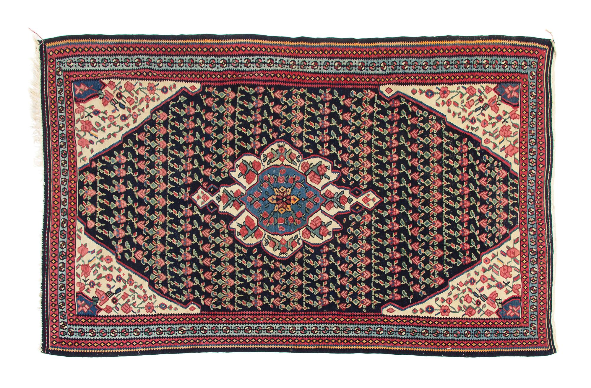 A Bidjar Kilim Wool Rug 6 feet 9 inches x 4 feet 8 inches. — CIRCA 1920