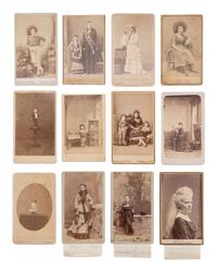 [EARLY PHOTOGRAPHY]. 30 CDVs of circus performers and sideshow acts, incl. portraits by EISENMANN.