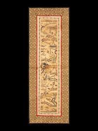 A Collection of 33 Chinese Embroidered Silk Panels 近代 綉片33幅