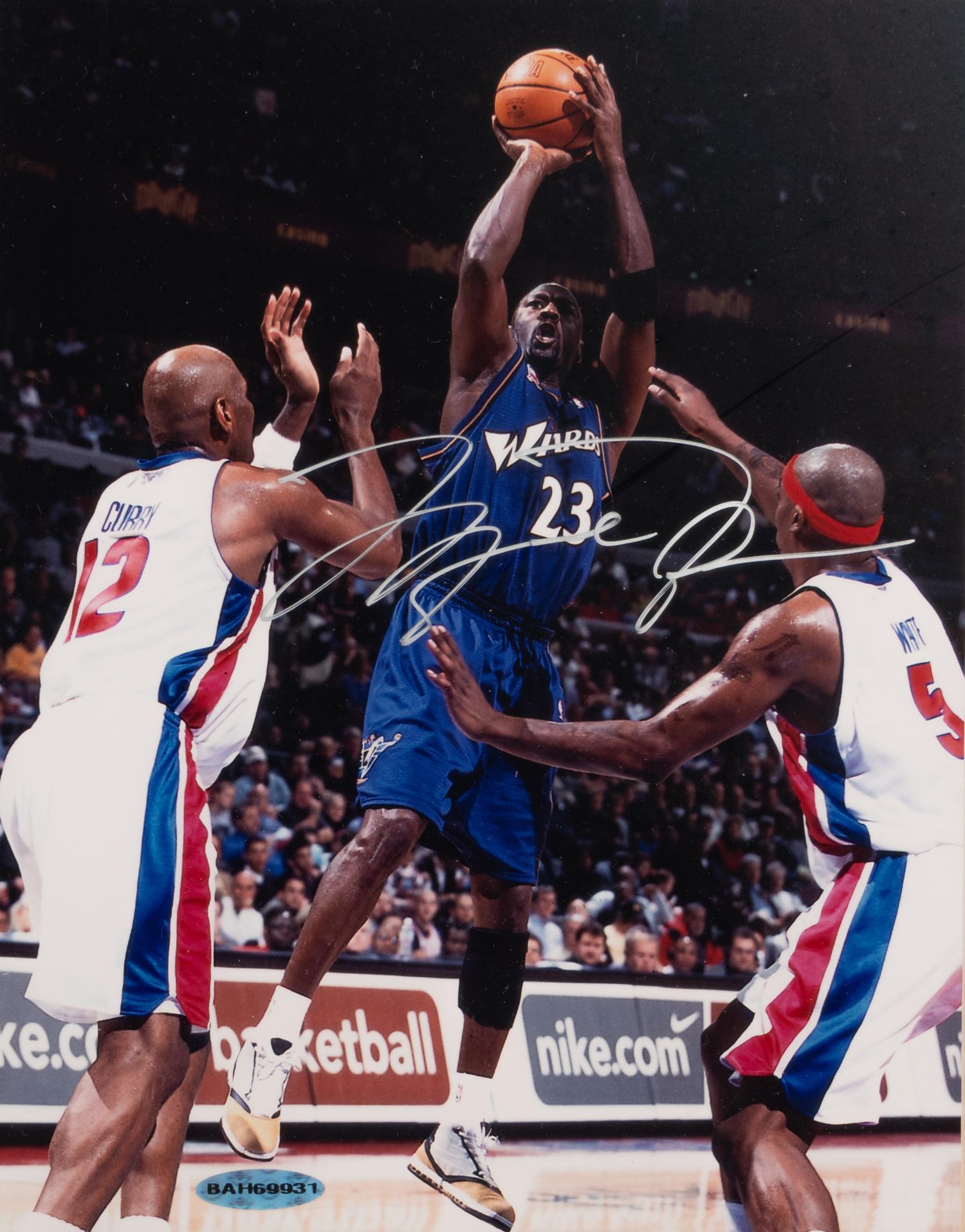 A Michael Jordan Washington Wizards Signed Autograph Photograph (Upper Deck Authenticated)