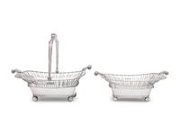 Two English Silver-Plate Baskets