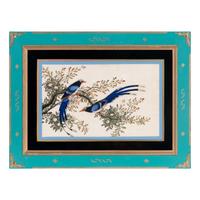 A Set of Twelve Chinese Export Watercolor and Pith Paintings of Exotic Birds