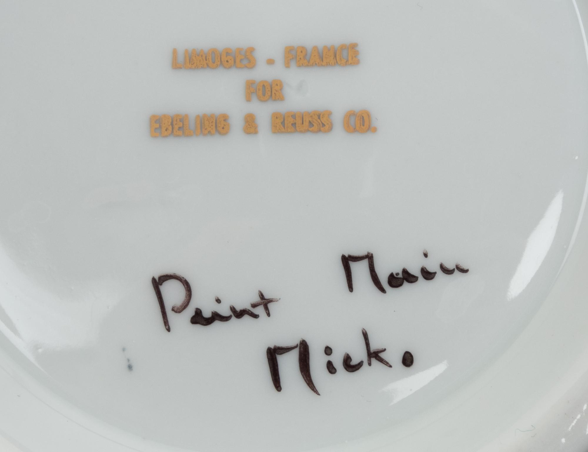 A Pair of Limoges Porcelain Cache Pots