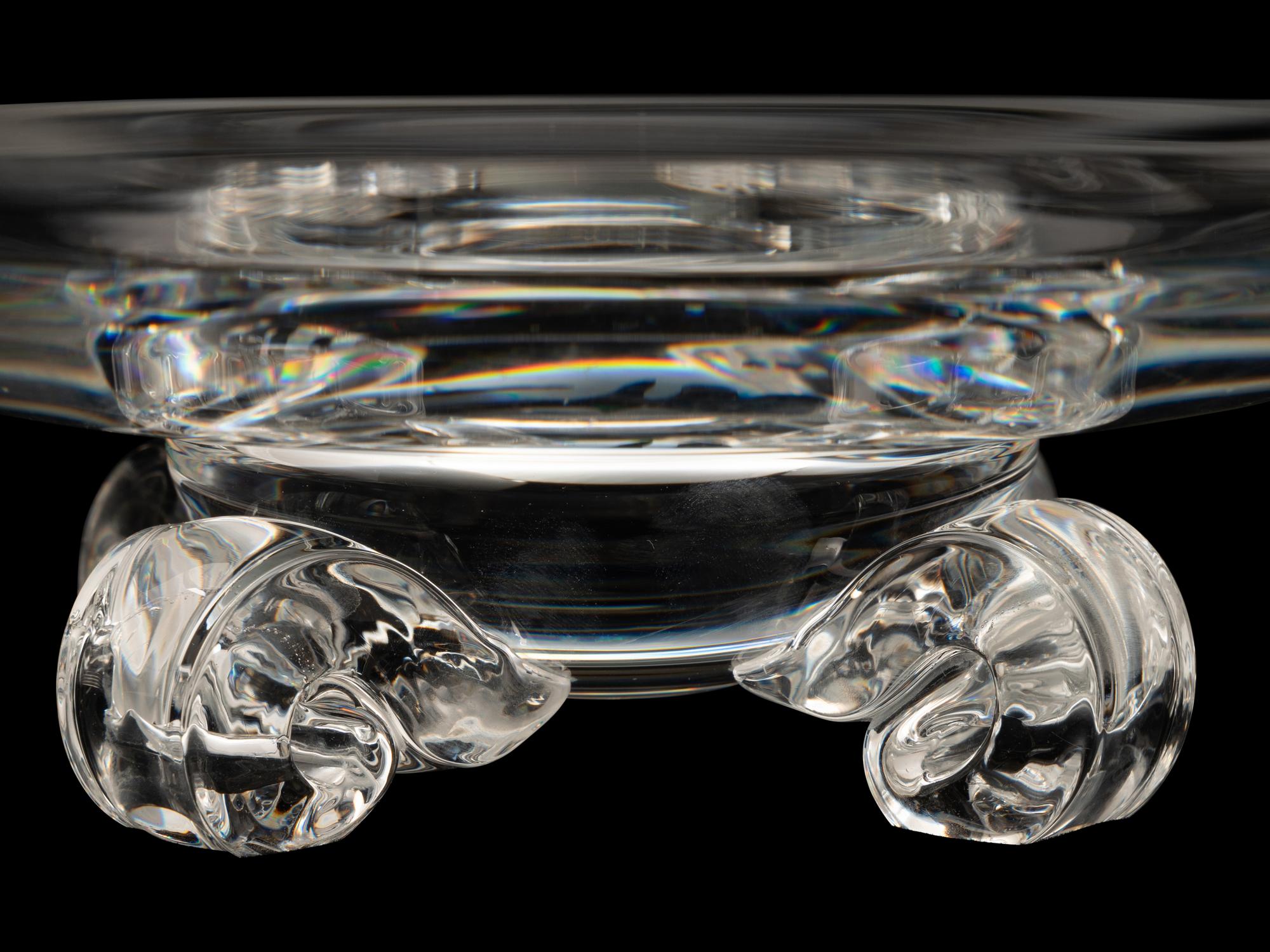 Two Steuben Glass Serving Dishes