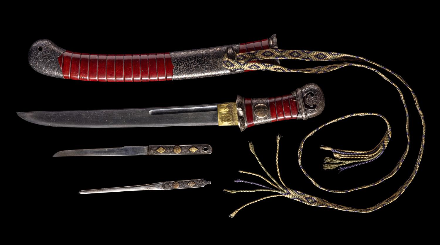 A Tanto Blade in Scabbard
