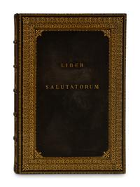An Extra-Large Folio Fine Gilt Tooled Leather Bound Blank Book