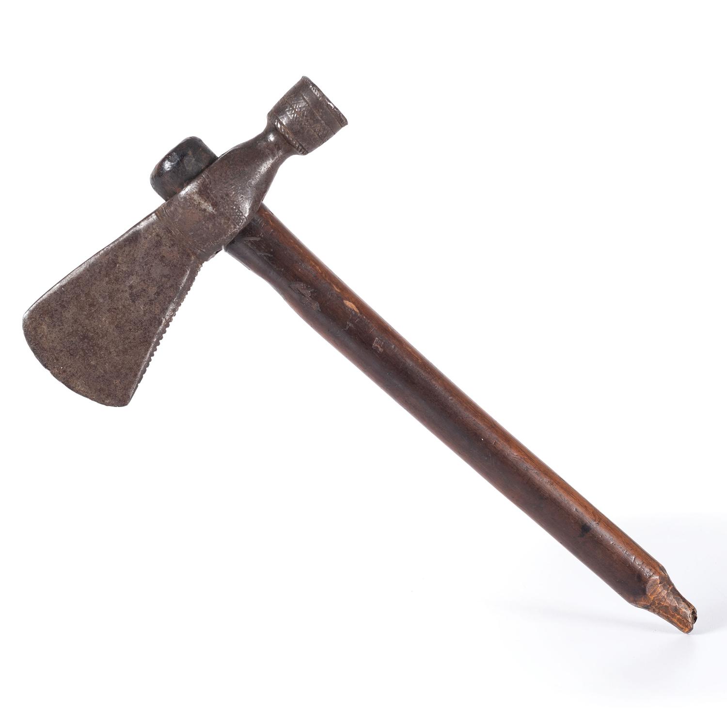 Eastern-Style Pipe Tomahawk, Collected at Crow Agency, Montana