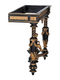 A Louis XVI Style Marble Top Console Table