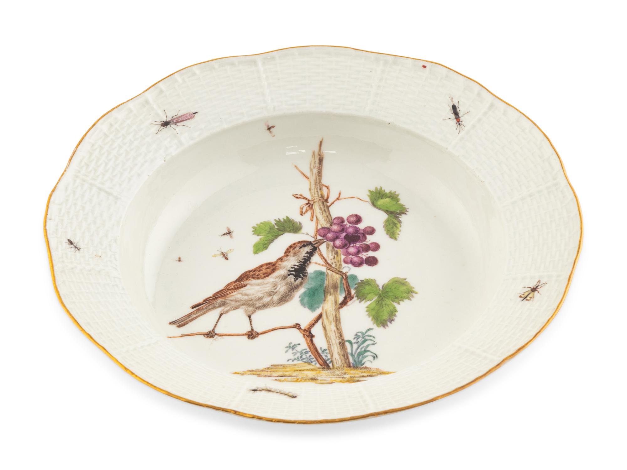 A Meissen Porcelain Ornithological Plate