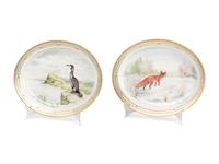 Two Royal Copenhagen Fauna Danica Porcelain Game Platters